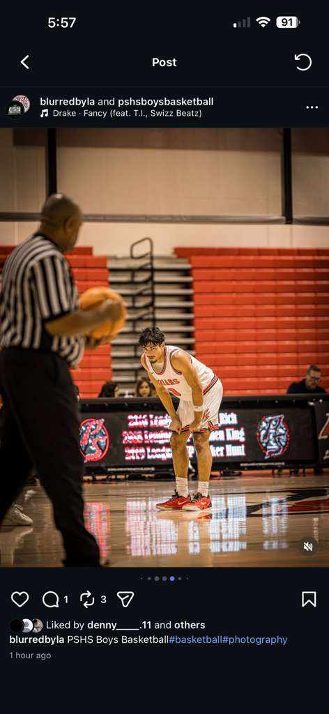 Player in defensive stance